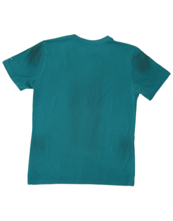 T-shirt grafica Nike Dri Fit da uomo, turchese medio