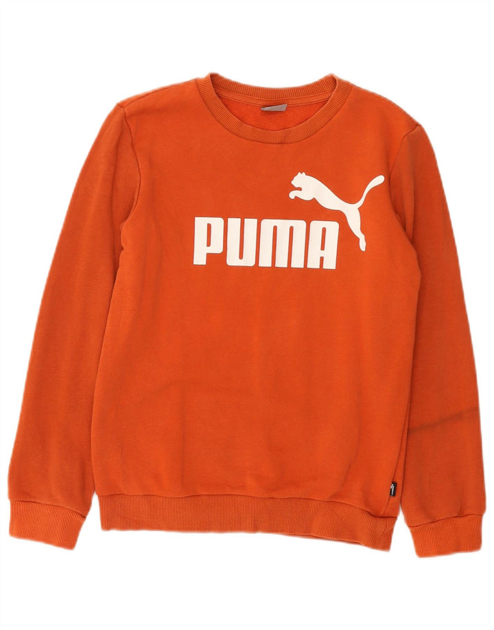 Felpa grafica Puma da ragazzo, 11-12 anni, arancione