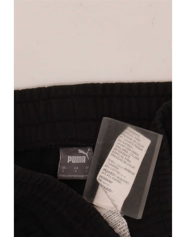 Pantaloni da tuta da uomo Puma Joggers grandi in cotone nero