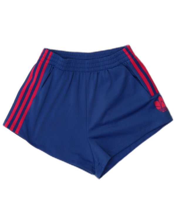 Pantaloncini sportivi Adidas da donna con vestibilità ampia e grafica UK 8 XS blu sportivi
