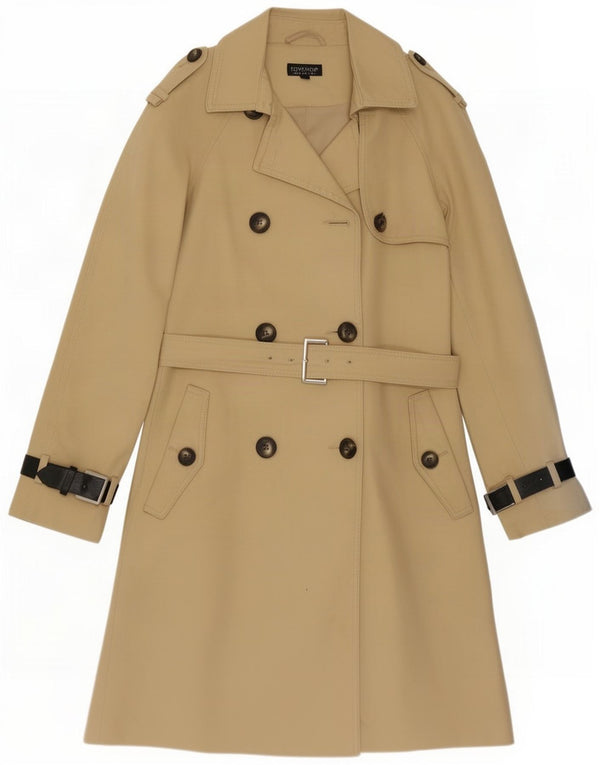Trench da donna Topshop UK 8 piccolo cotone beige