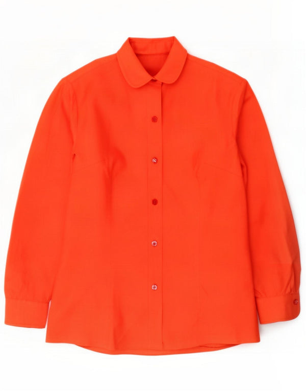 Camicia vintage da donna UK 12 Medium Red