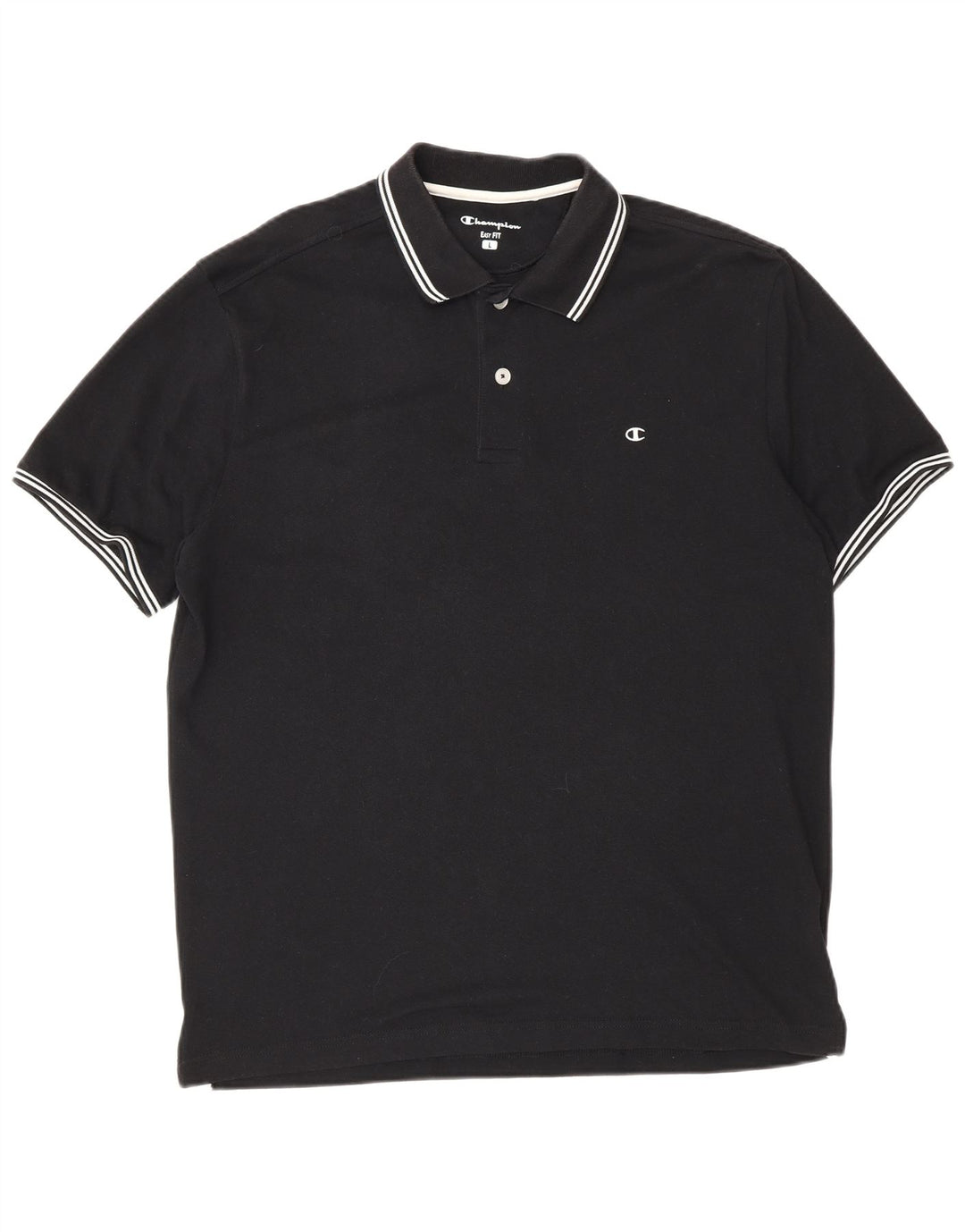 Polo Champion da uomo Easy Fit, taglia grande, in cotone nero