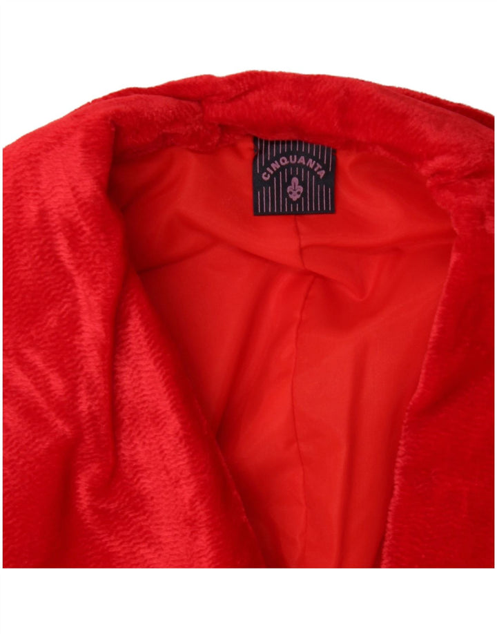 Abito lungo da donna Cinquanta UK 14 grande rosso
