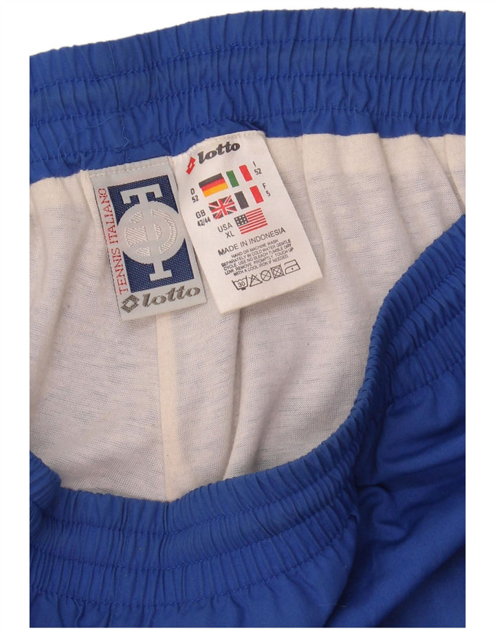 Pantaloni da tuta da uomo Lotto UK 42/44 XL Poliestere blu