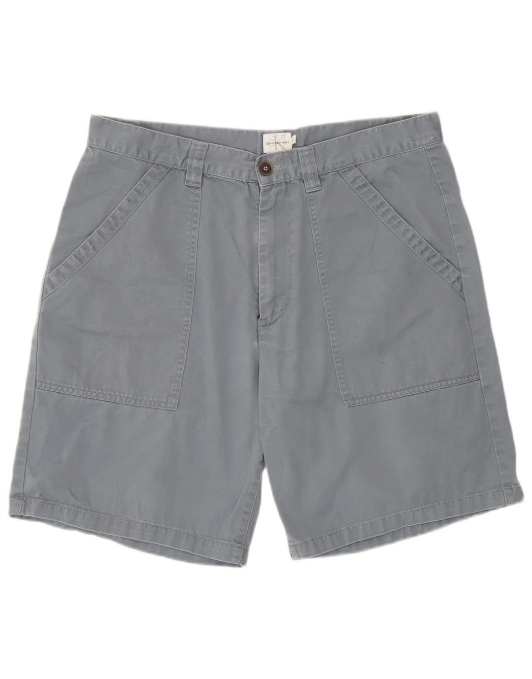 Pantaloncini chino da uomo Calvin Klein W34 Large in cotone grigio