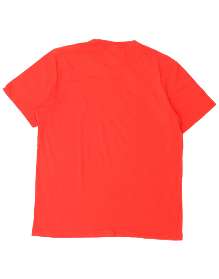 T-shirt grafica da uomo Adidas Top grande in cotone rosso