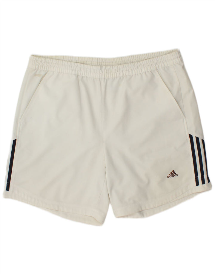Pantaloncini sportivi da uomo Adidas XL poliestere bianco