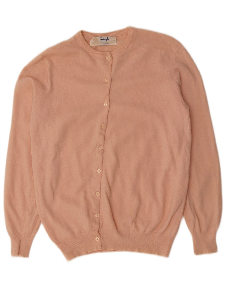 Maglione cardigan da donna PRINGLE EU 38 Cashmere rosa medio