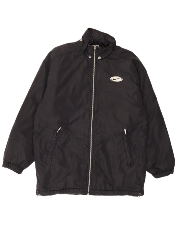 Giacca imbottita Nike da uomo con vestibilità ampia e grafica UK 36/38 piccola in nylon nero