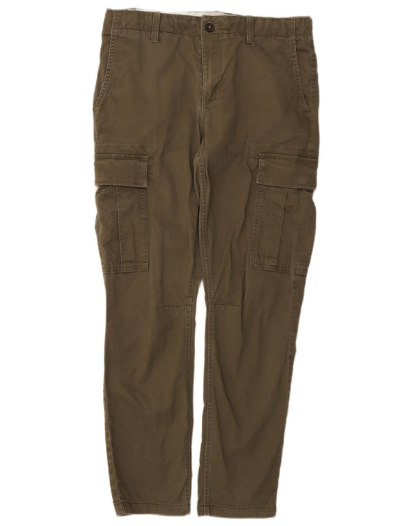 Pantaloni cargo slim da uomo Timberland W30 L28 cotone kaki