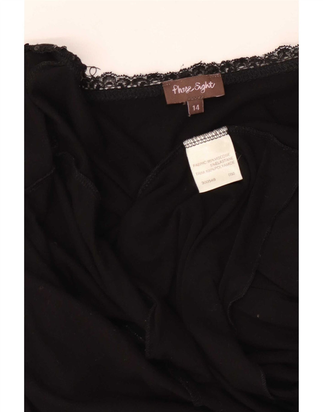 Maglione cardigan con cravatta frontale da donna Phase Eight UK 14 Viscosa nera media