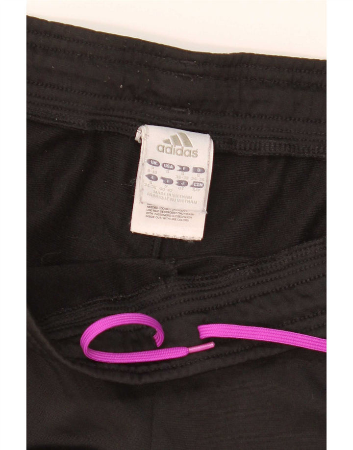 Pantaloni da tuta da donna Adidas UK 8/10 Small Nero Poliestere