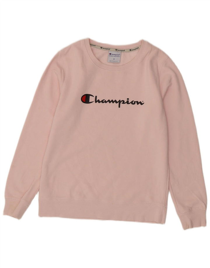 Felpa con grafica da donna Champion UK 14 Cotone rosa medio