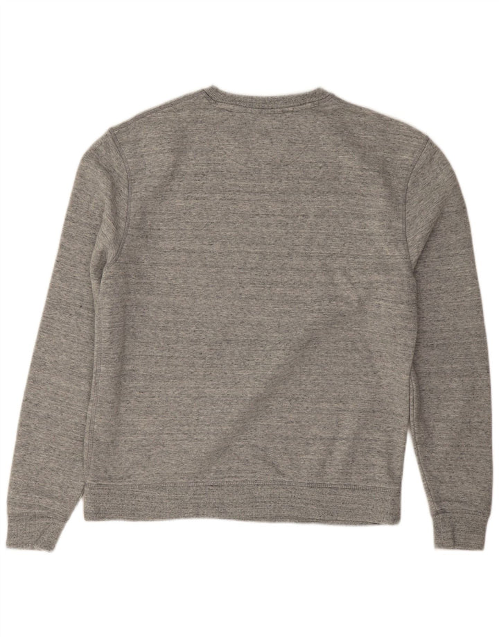 Felpa da uomo Jack Wills Maglione in cotone screziato grigio medio