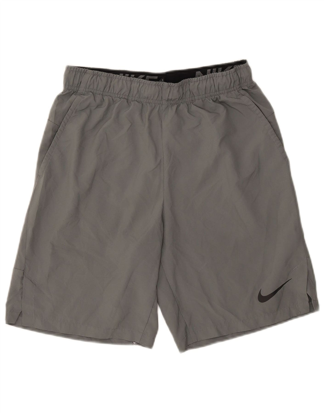 Pantaloncini sportivi Nike Dri Fit Standard Fit da uomo piccoli in poliestere grigio