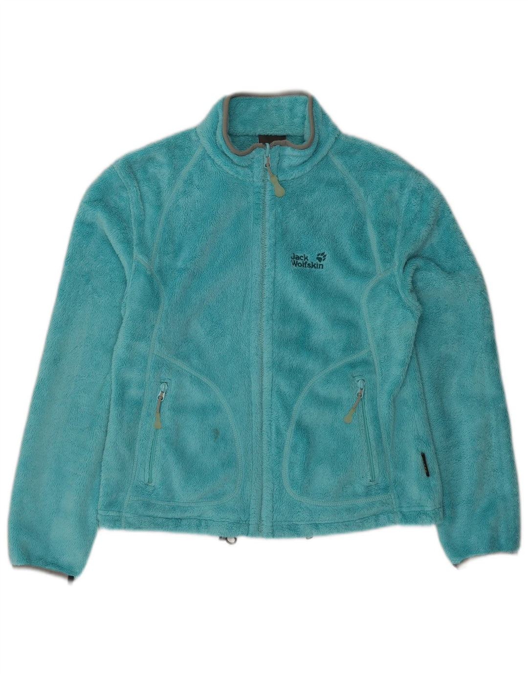 Giacca in pile da donna Jack Wolfskin UK 14 poliestere blu medio