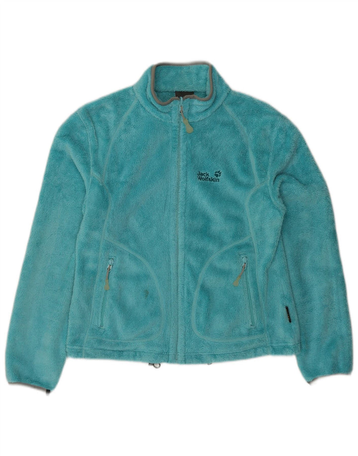 Giacca in pile da donna Jack Wolfskin UK 14 poliestere blu medio
