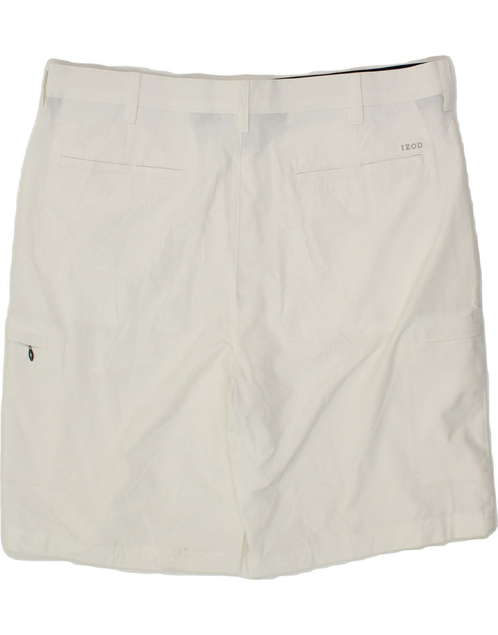IZOD Mens Golf Cargo Shorts W36 Large White Vintage Izod and Second-Hand Izod from Messina Hembry 