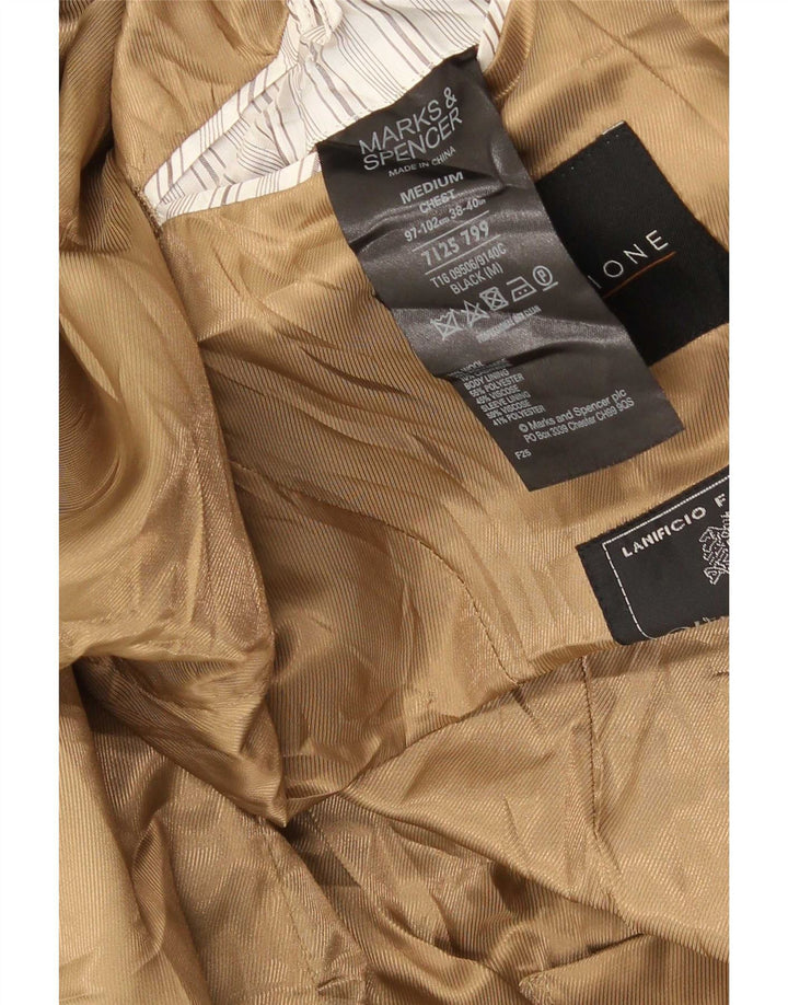 Cappotto da uomo Marks & Spencer UK 38 poliestere nero medio