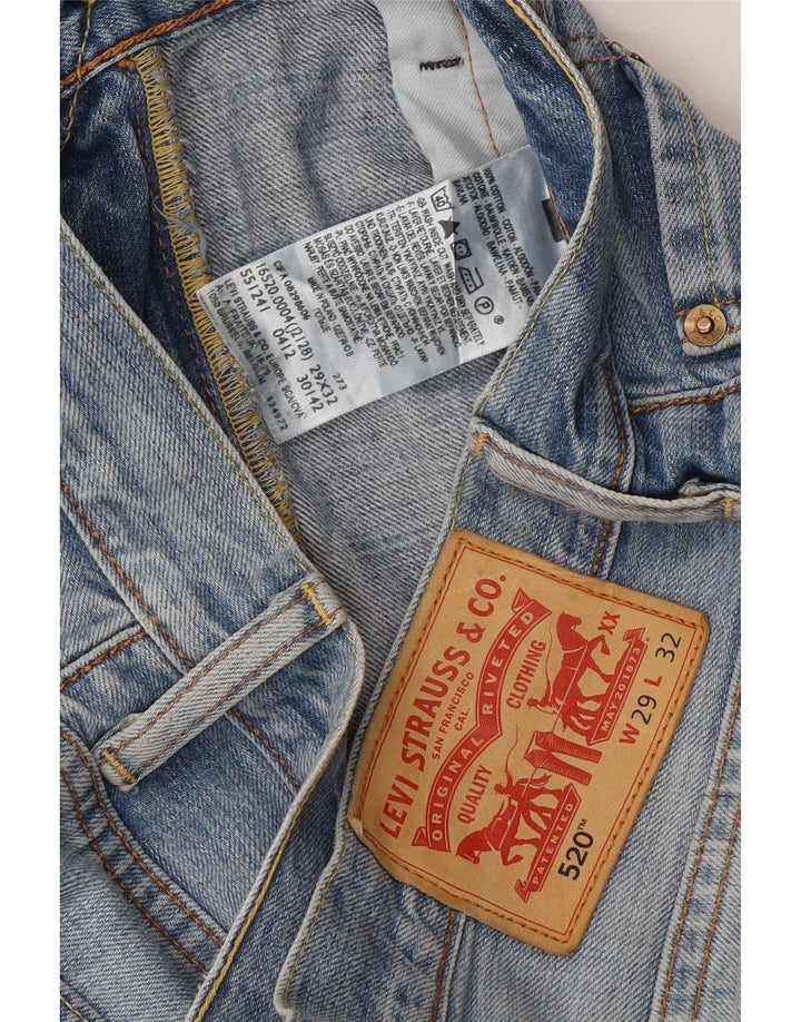 Jeans Levi's Uomo 520 Tapered W29 L32 Cotone Blu