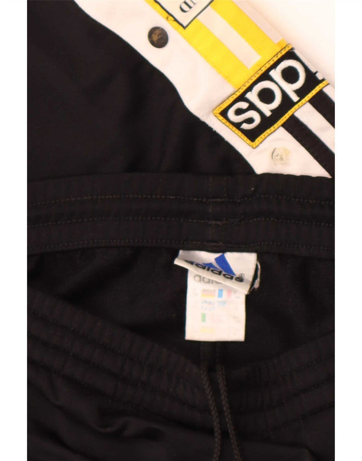 Pantaloni da tuta grafica da uomo Adidas, poliestere color block medio nero