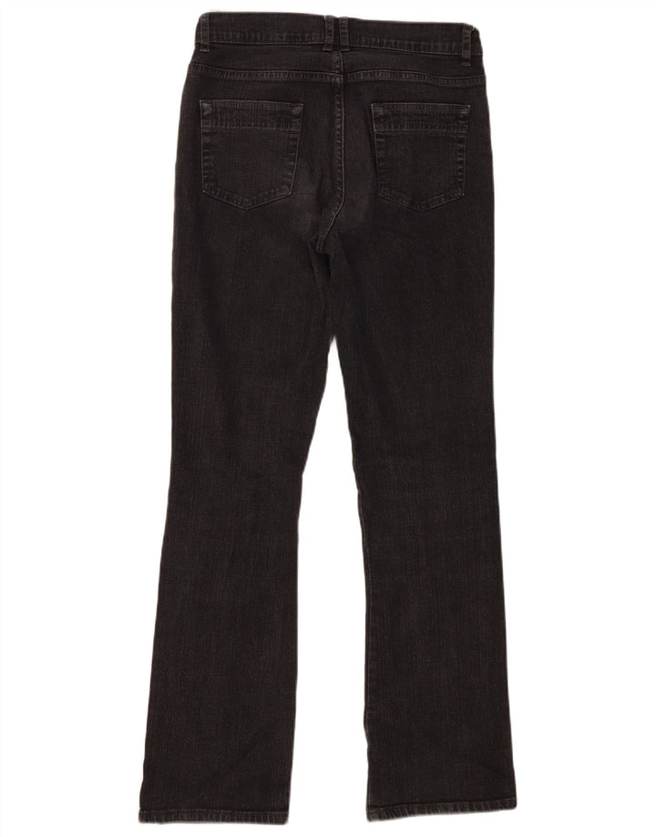 Jeans Bootcut da donna Marks & Spencer UK 10 piccoli W30 L29 cotone nero