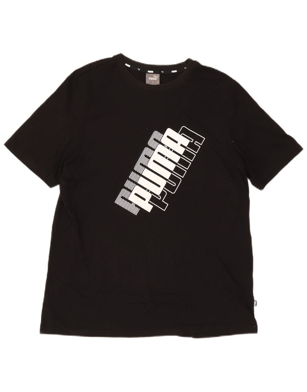T-shirt grafica da uomo Puma Large nera