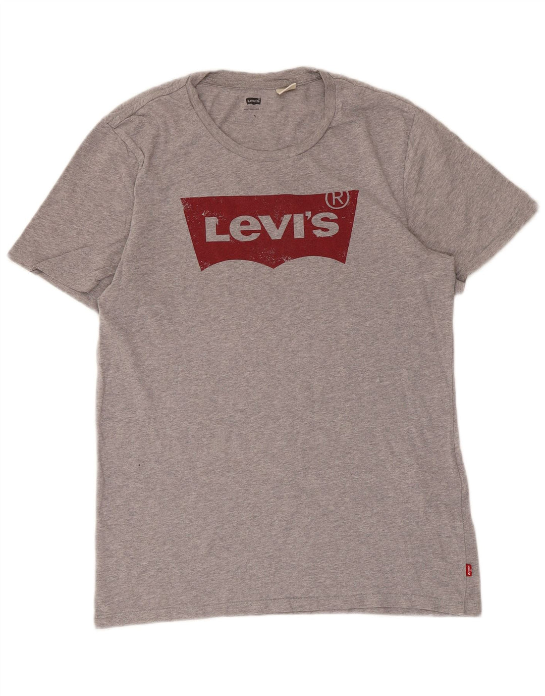T-shirt grafica da uomo Levi's Top in cotone chiazzato grigio piccolo