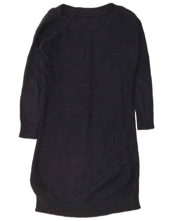 Abito maglione a maniche lunghe da donna Fat Face UK 10 piccolo in cotone blu navy
