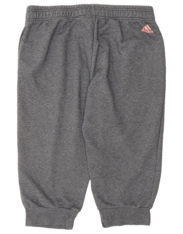 Pantaloni da jogging Adidas Graphic Capri da donna UK 16/18 Large Grigio