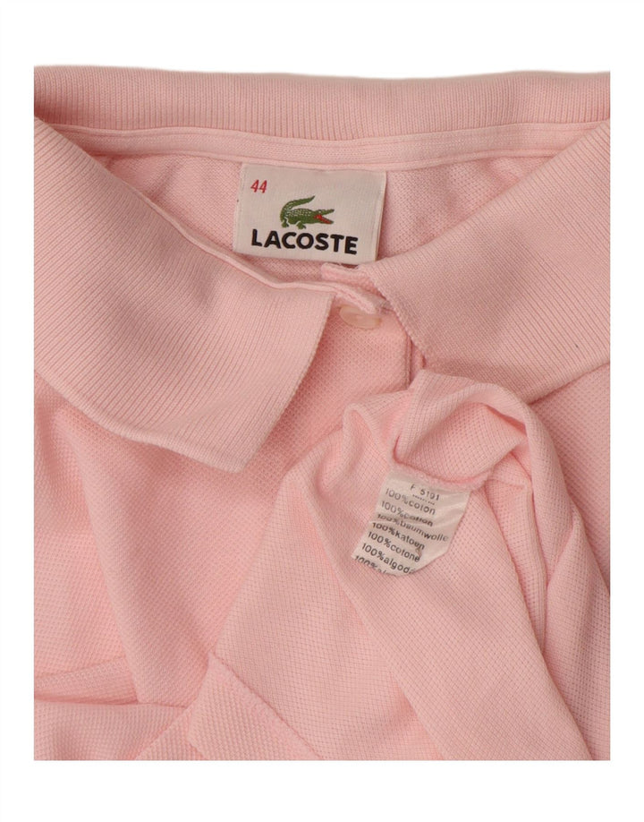 Polo da donna Lacoste taglia 44 grande in cotone rosa