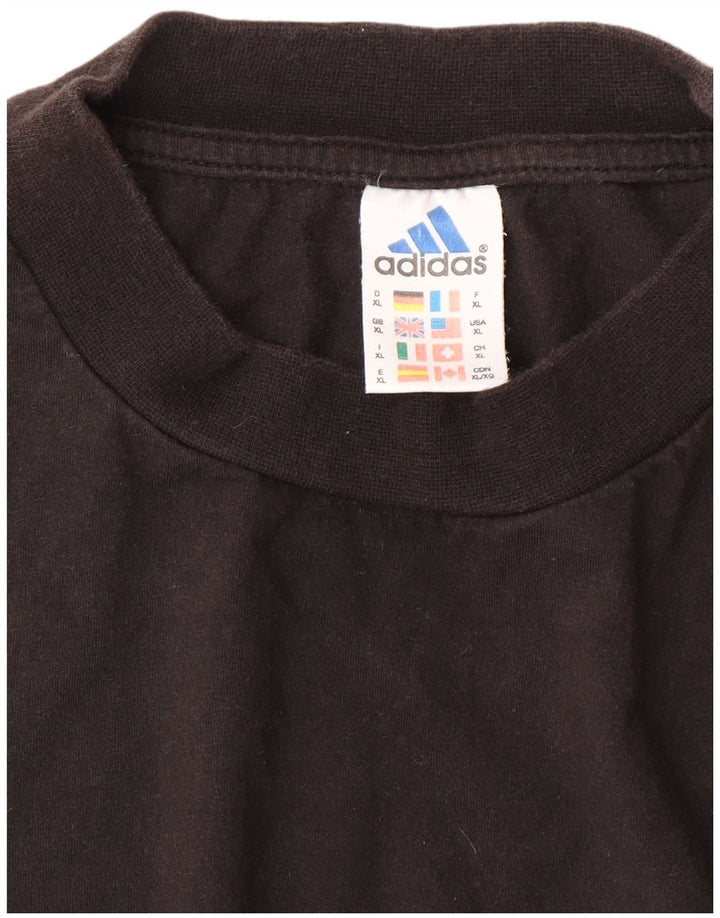 T-shirt da uomo Adidas Top XL in cotone nero