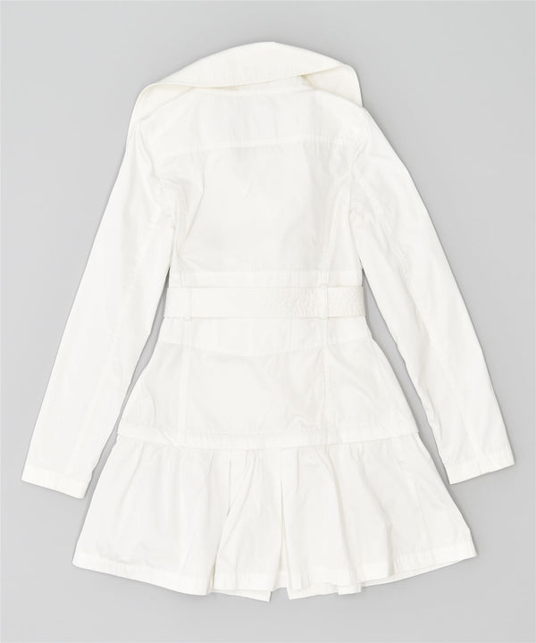Trench da donna GUESS UK 8 piccolo poliestere bianco