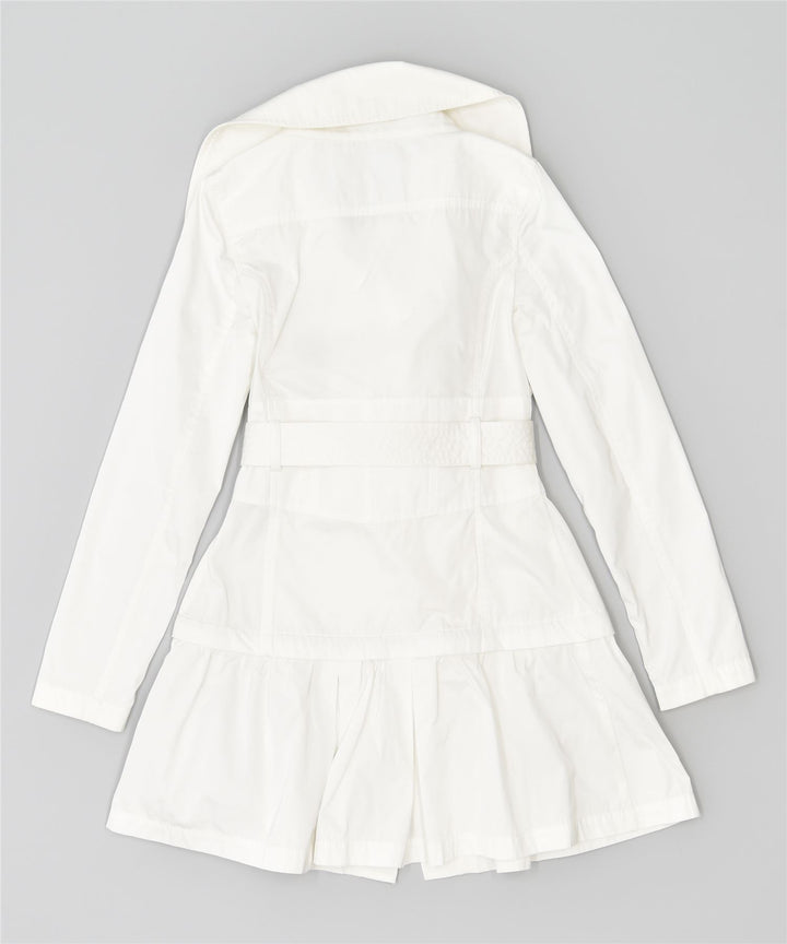 Trench da donna GUESS UK 8 piccolo poliestere bianco