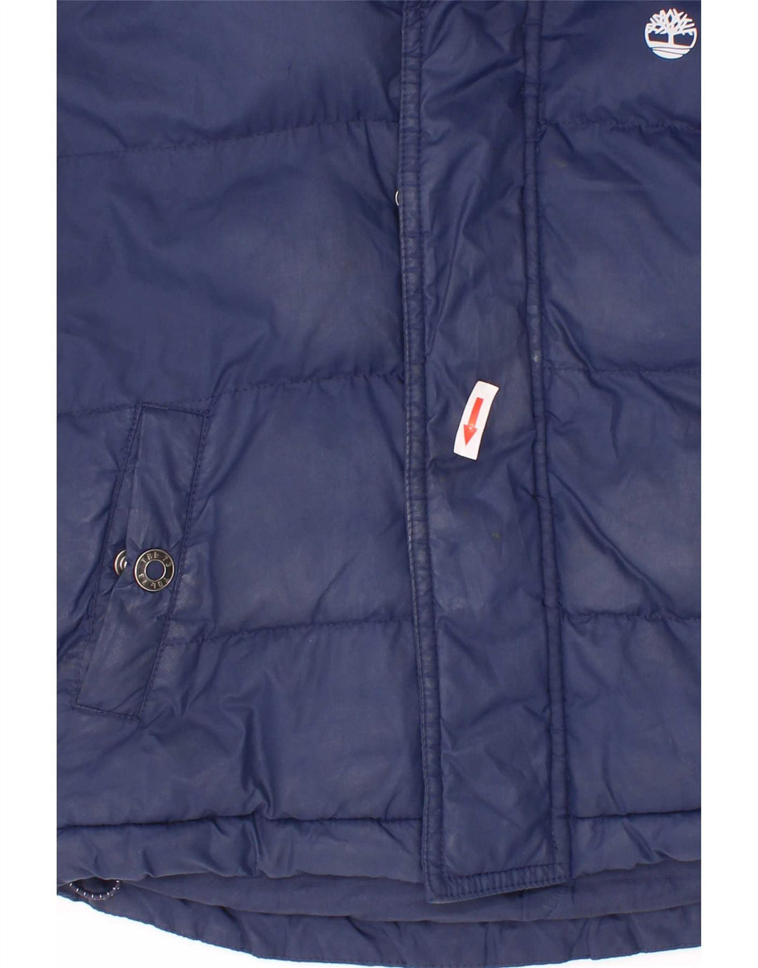 Giacca imbottita con cappuccio Timberland per ragazzi 4-5 anni in poliestere blu navy