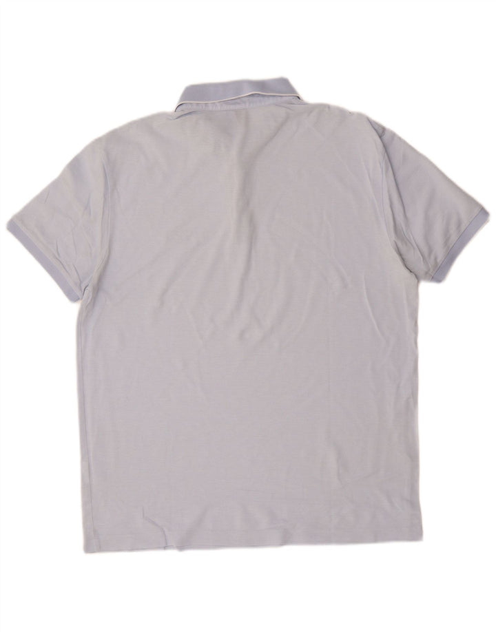Polo Hugo Boss da uomo vestibilità regolare, taglia grande, in cotone blu