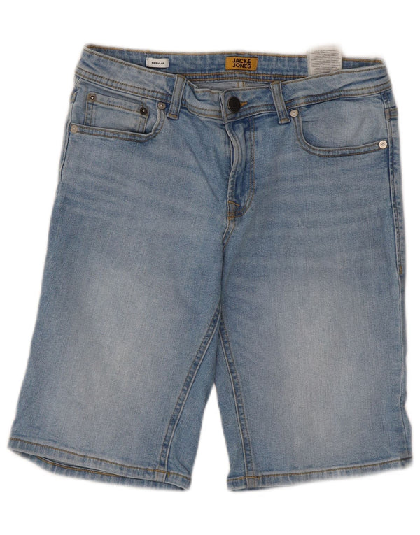 Pantaloncini di jeans da ragazzo Jack & Jones 12-13 anni W32 Cotone blu
