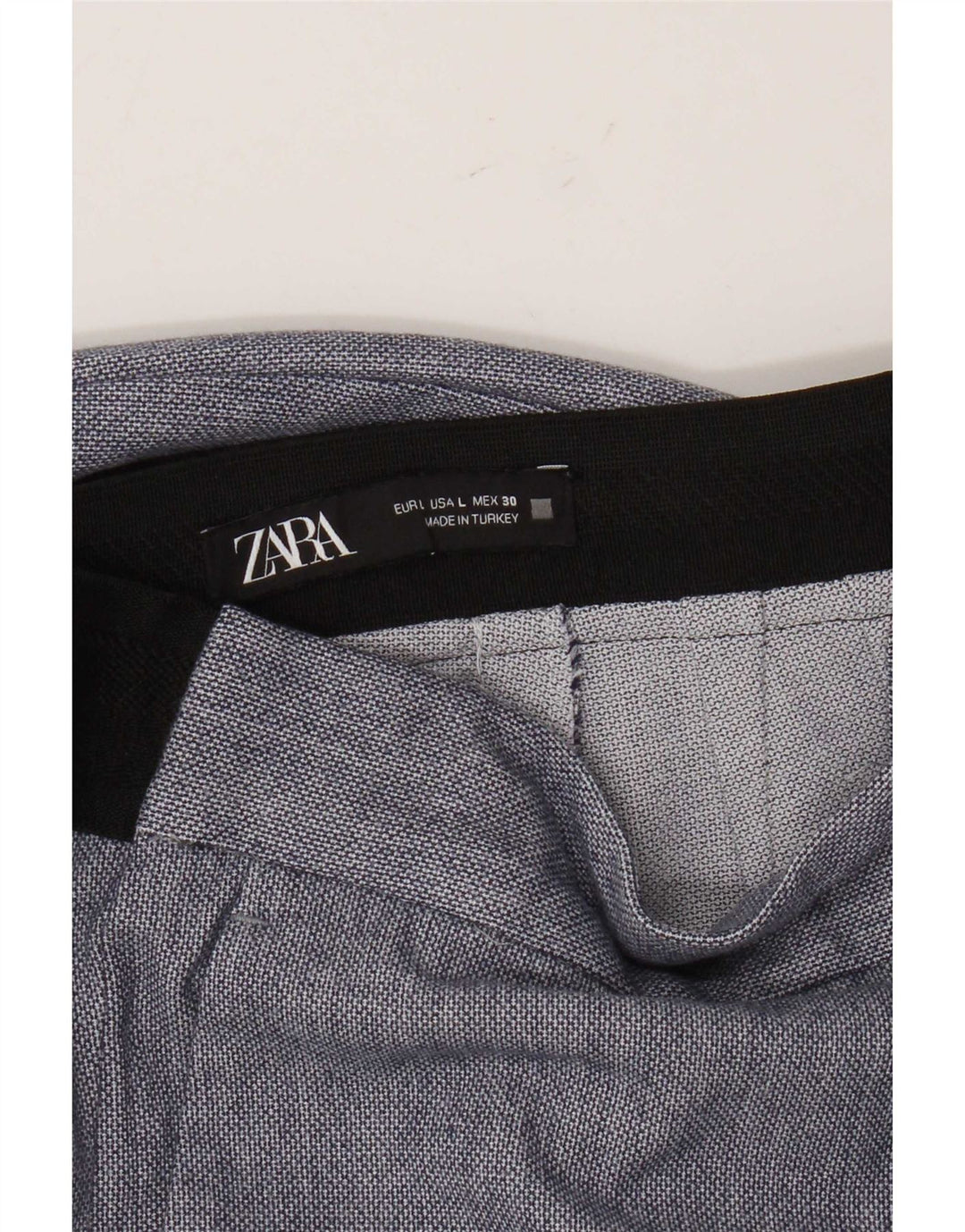 Pantaloni chino regolari da donna Zara grandi W30 L27 blu
