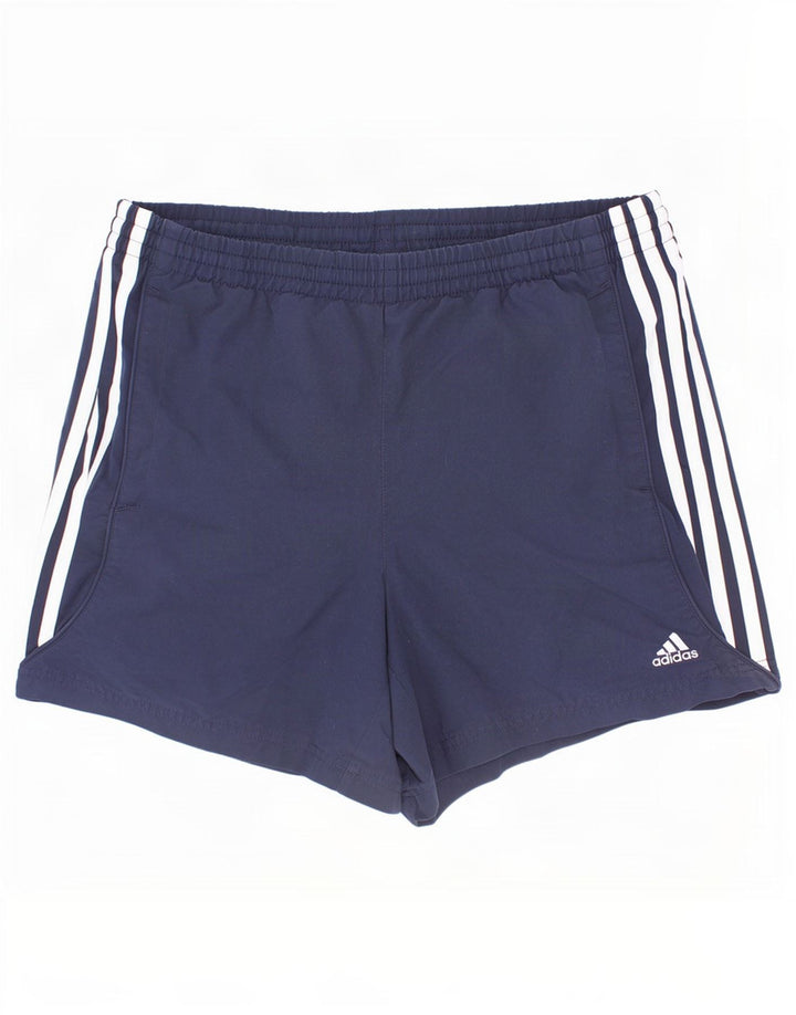 Pantaloncini sportivi Adidas da ragazzo 15-16 anni in poliestere blu navy