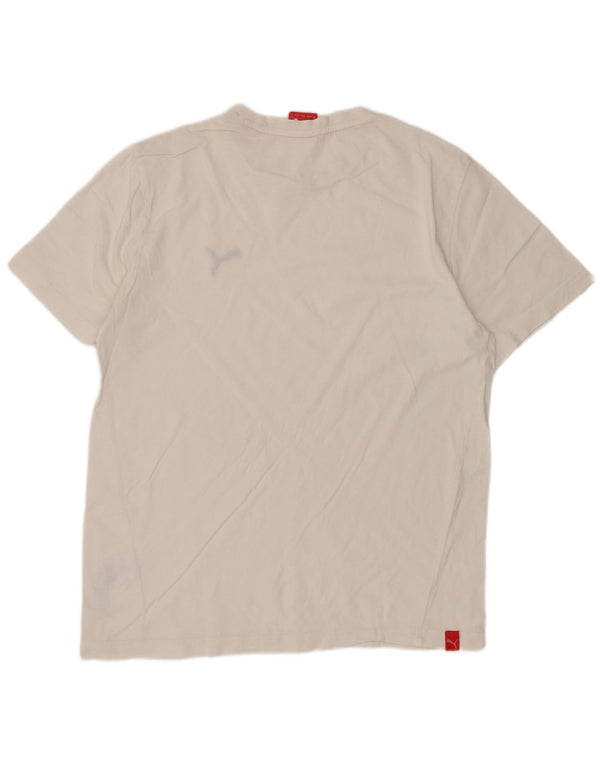 T-shirt da uomo Puma Top Small in cotone bianco