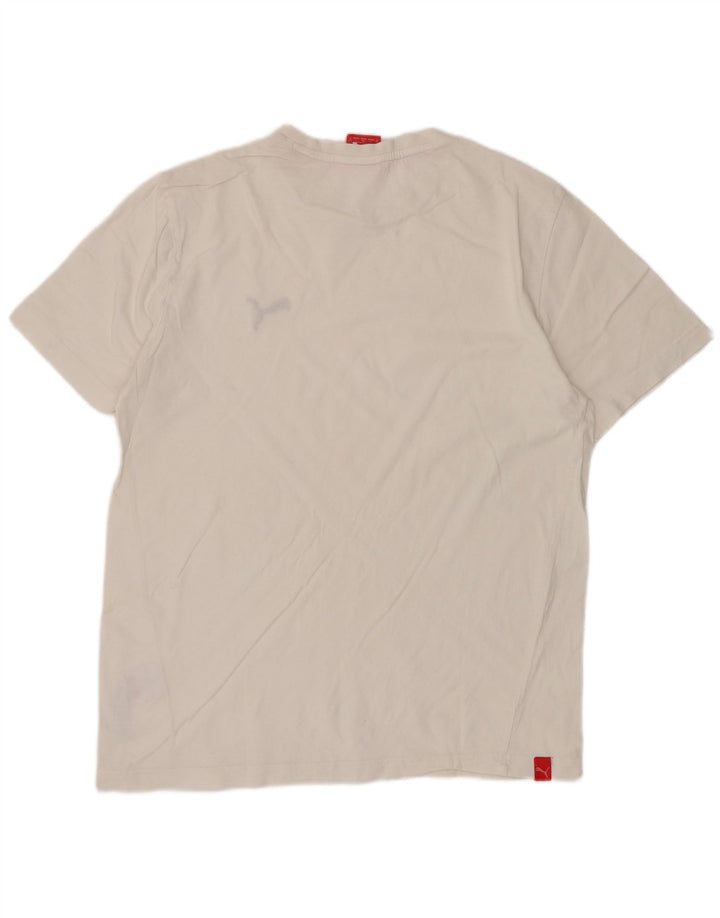 T-shirt da uomo Puma Top Small in cotone bianco