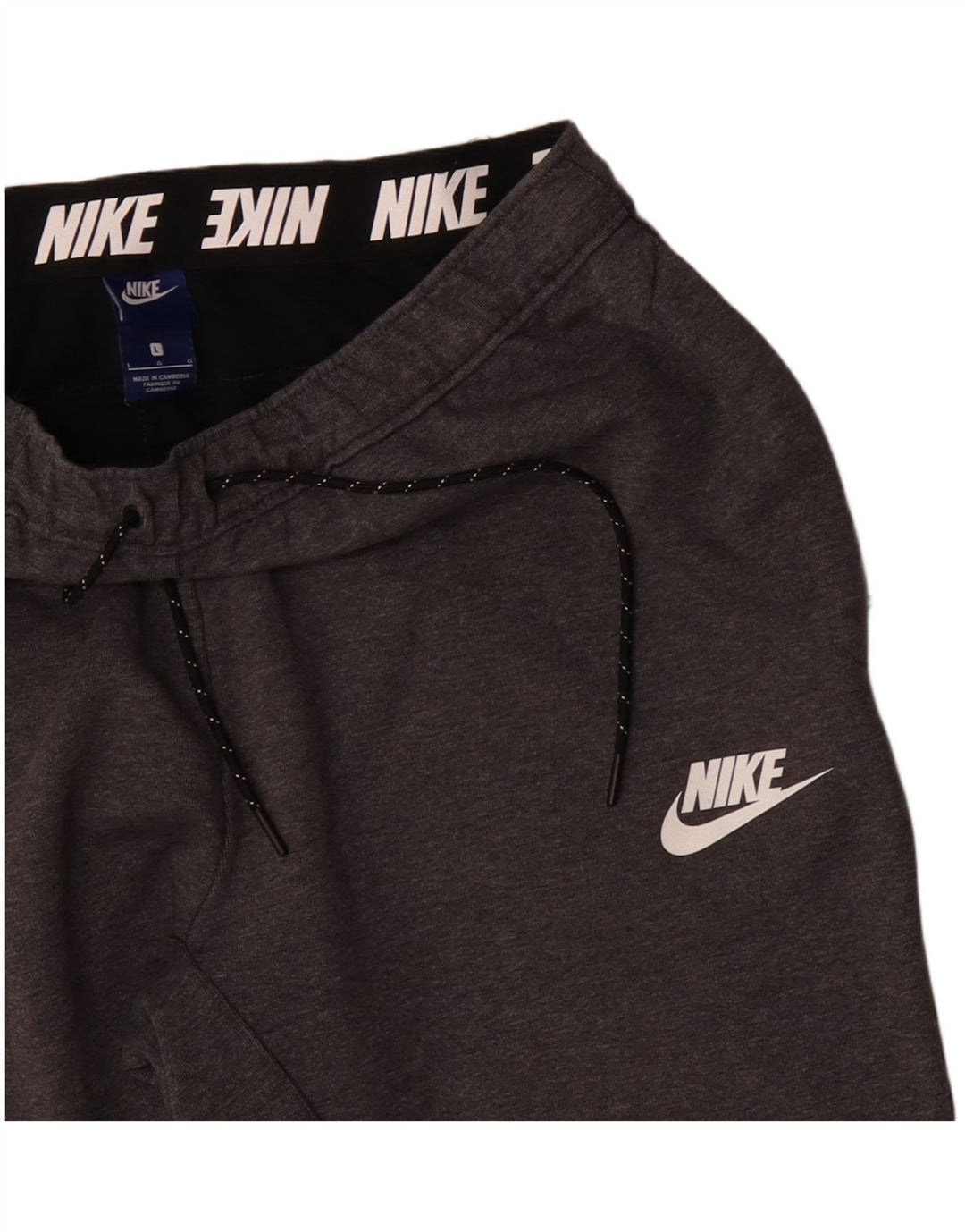 Pantaloni da tuta da uomo Nike Joggers grandi in cotone grigio