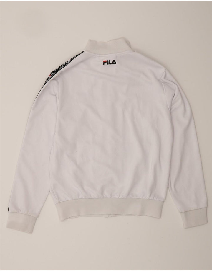 Giacca da ginnastica da donna con grafica FILA UK 16 Large White Colourblock
