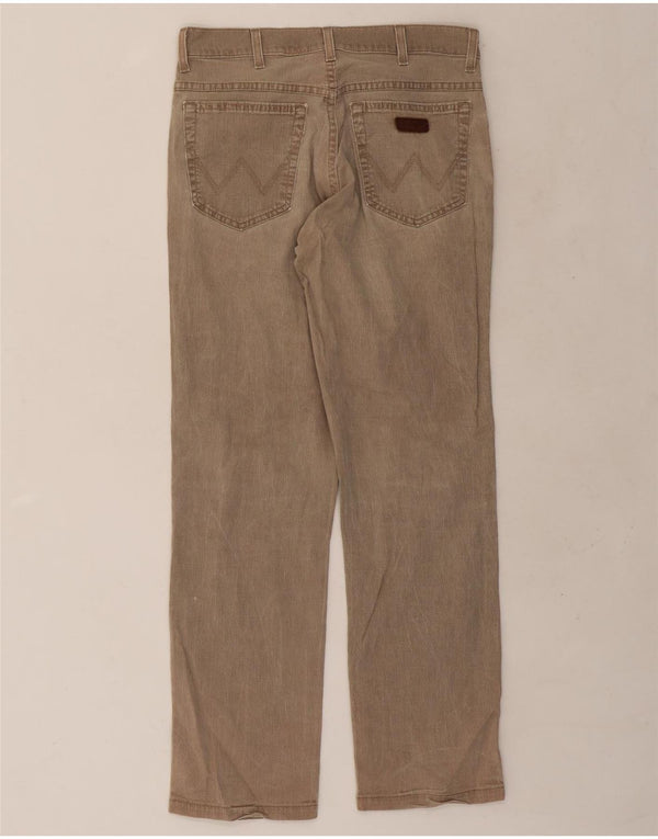 Pantaloni casual dritti elasticizzati Texas da uomo Wrangler W32 L32 cotone beige