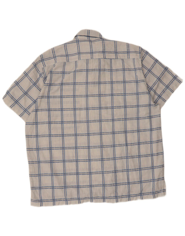 Camicia a maniche corte da uomo Rohan, poliestere a quadri bianchi grandi