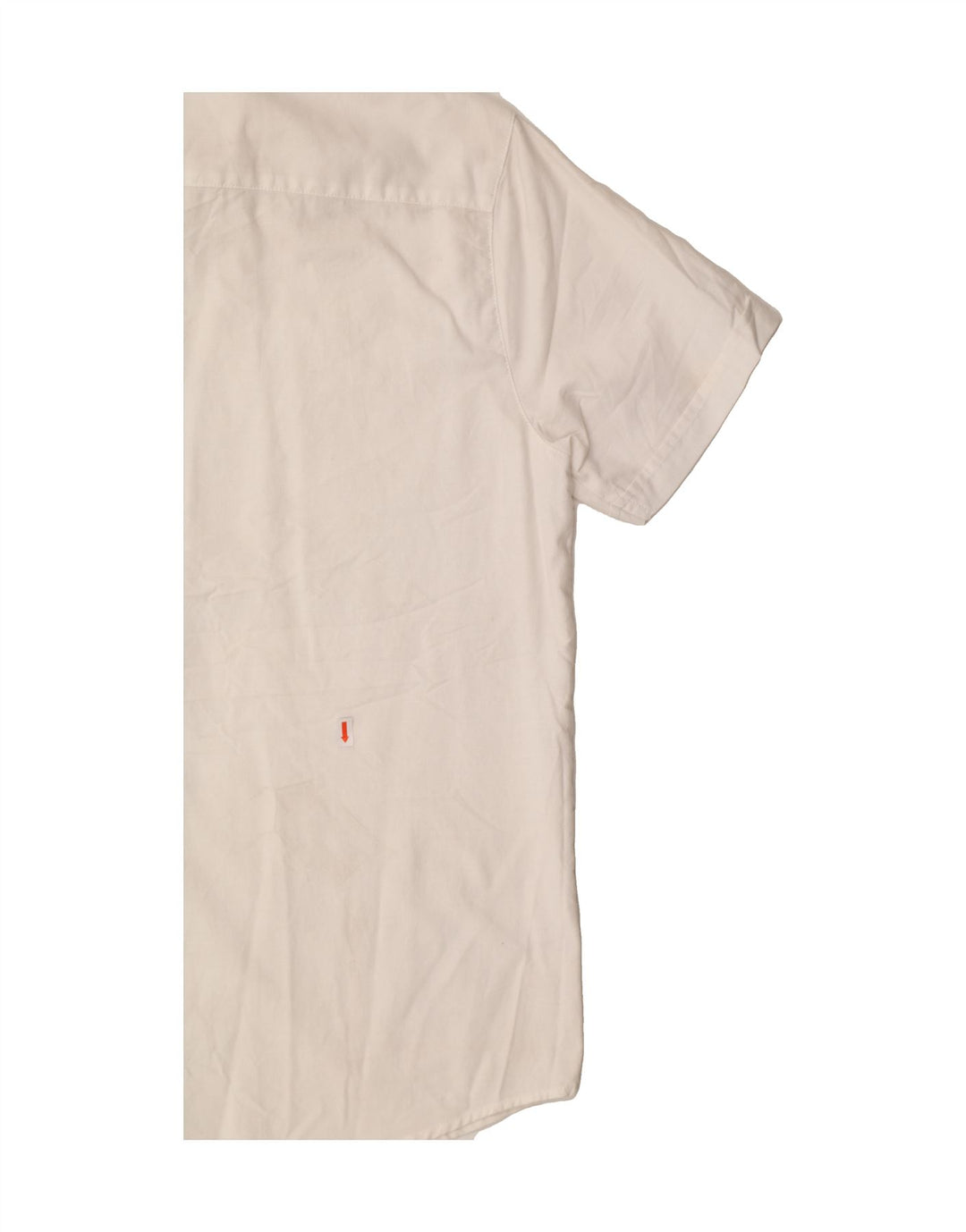 LEE Mens Short Sleeve Shirt Medium White Cotton Vintage Lee and Second-Hand Lee from Messina Hembry 
