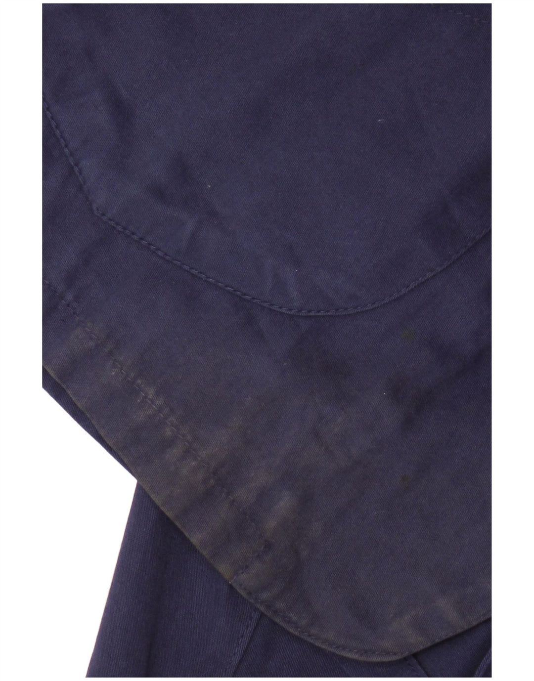 Giacca blazer da uomo con cerniera a 2 bottoni e maniche a 3/4 UK 42 XL in cotone blu navy