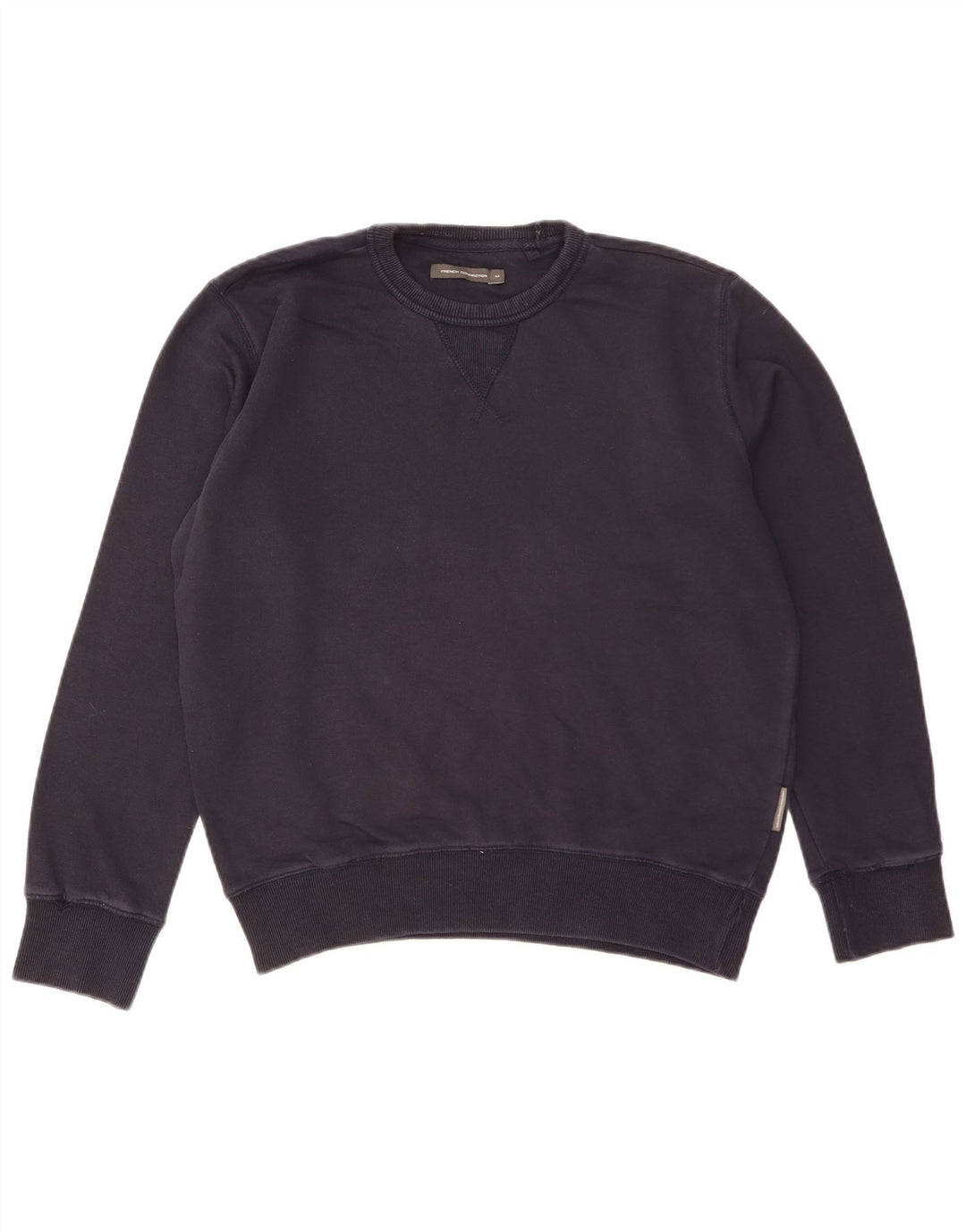FRENCH CONNECTION Felpa da uomo maglione medio cotone blu navy