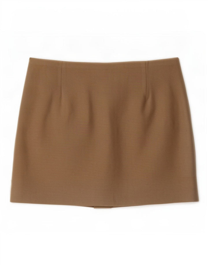 Minigonna Zara Donna XS W24 Beige
